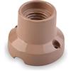 AMARCORDS - Plafoniera in porcellana attacco e27 base applique portalampade vintage colore TORTORA