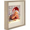 BD ART 3D Box Cornice per Foto 28x28 cm Profonda 3 cm Cornice Foto con Foglio Plexiglass Trasparente - Bianco Passe-partout 19x19 cm tartufo piazza Decorazioni Fai da Te
