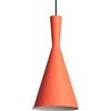 LEDKIA LIGHTING - Lampada a Sospensione in Metallo Lennon | Design Vintage Anni '60 | Cavo Regolabile | Compatibile con Lampadine LED E27 | Per Interni, Terracotta, Alluminio