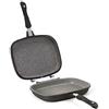 Aeternum Grill Doppia Petravera, 2 Piastre per Grigliare Componibili Utilizzabili Anche Singolarmente, Adatta all'Induzione, 32 x 24 cm