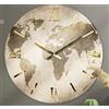 Generico Orologio da Parete, Soggiorno, Cucina, Moderno,Effetto marmo, Base legno, Lavorazione a resina, Numeri a rilievo, Diametro disponibile 40/60/80/100 cm, Made in Italy (40cm, Terra)