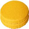 SalGiu Cuscini Sedia Rotondi Cucina (2 pezzi) Con Fascia Elastico Imbottito e Sfoderabile 40 cm (Giallo)