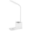 Generico Lampada da Scrivania,Luce LED Con Ricarica Senza Fili - Regolazione Luminosità E Accessori Scrivania Portatili