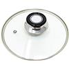 vetrine inrete Vetrineinrete® Coperchio in Vetro temperato per pentole padelle con Foro Vapore 16 18 20 24 26 28 30 32 cm Bordo Acciaio (Ø20) B5