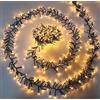 Partenopea Stringa catena luminosa natalizia luci di natale a grappolo LED millepiedi decorazioni interni esterni e alberi bassa tensione 31V cavo verde e giochi luce festone (LUCE CALDA, 750 LED - 15 METRI)