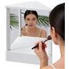 XLSBZ True Mirror Non Reversing, specchio cosmetico non reversibile, specchio da tavolo, vero specchio non reversibile