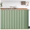 APMOE Tende Sotto Il Lavandino, Tendina Sottolavello Bagno, Tenda per Finestra Della Cucina con Binario di Scorrimento Senza Foratura per Armadio da Cucina/Armadio/Bagno/Mobile Lavatrice/Scaffale(Verde,WxH