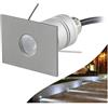 MOERGO Faretti LED - Faretto Illuminazione Albero, Faretto da parete per esterni a LED impermeabile IP67, angolo del fascio di 30° a bassa pressione Luci interrate，luce rettangolare di paesaggio ( Color : Wa