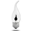 WRASYCA Lampadine Decorative Effetto Sfarfallio Vintage 3W Fiamma Fuoco Illuminazione E14 E27 Romanzo Candela Punta Lampada Tungsteno Arancione Rosso Led Lampadina Edison 4Pezzi Fiamma E27