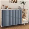 Generic Tende per Armadietti Corte Multifunzionali - Antipolvere per Cucina, Impermeabili per Bagno, con Binari Scorrevoli (Misura: L:60 x A:70cm, Colore: Blu)