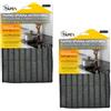 Buyly Apex Set 2 Panni in Microfibra Speciale per Piani Cottura, Induzione e Vetroceramica - Doppia Azione Pulente e Asciugante, Non Graffia, 24x17 cm