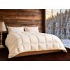 Dorian Home - Piumino Invernale Letto in Vera Piuma d'Oca 360 gr/m², 5 Punti di Calore, Anallergico e Antiacaro, 100% Cotone - Made in Italy (250 x 200 cm, Saint Moritz - 50% Piumino 50% Piumette)