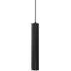AWEITG Lampada a sospensione in alluminio nero opaco Lampada a sospensione a tubo lungo Lampada a sospensione a testa singola regolabile in altezza Lampada a sospensione for soggiorno camera da letto(