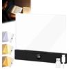 Rociveya Lampada Libro Piatta LED Ricaricabile con 3 Colori e Timer 99 Minuti, Pannello Ultra Sottile Pagina Luminosa per Libri, Lampadari Luminosi Libro Portatile (Nero)