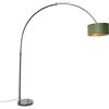Qazqa xxl - Lampada da terra con paralume Moderno - 1 luce - L 1820 mm - Verde - Moderno - Soggiorno I Camera da letto