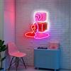 Maimeili Naielsalon HKT Lavaggio dei capelli, taglio e styling Combo LED Neon Shield für Mural Decoration Lumière regolabile USB Salon Bar Pub Club Reunions Art Mural Decoration