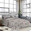 INTRECCI Piumino Singolo, 170 x 260 cm, Piumino Ecologico, Caldo, Invernale, 300 g/m², Anallergico e Antiacaro, Made in Italy, Lavabile in Lavatrice, Soffice, Morbido. Fantasia: Orsetti grigio
