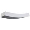 Lindby Applique da parete gesso bianco pitturabile DIY, Lampada luce indiretta muro per interni Camera letto Soggiorno Corridoio Scale Luce Notturna