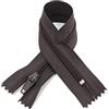 JYC CREATIVE 10 Chiusure Lampo in Nylon, 24 Colori e Misure, Cerniera per Cucire, Chiusure Lampo per Cucire su Vestiti, Tessuti, Chiusuri Lampo al Metro n.3, 10 x 60 cm, marrone 304