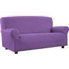 BANZAII TEXTILE INNOVATOR ONLINE Banzaii Copridivano 1 posto con Braccioli Lilla Antimacchia Elasticizzato Estensibile da 85 a 100 cm - Made in Italy