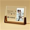 SENSING Lampada Spotify Personalizzata Con Foto - Targa Spotify Glass Regali Foto Personalizzata Con Base Supporto a Scelta - Idee Regalo originale per San Valentino, Anniversari, Natale