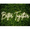 Ulalaza Insegna al Neon a LED Better Together Luce Notturna per la casa, Camera da Letto, Soggiorno, Decorazione Artistica, Festa, Anniversario di Matrimonio, Compleanno con USB 5v