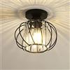 Chao Zan E27 LED Plafoniera Moderna in Cristallo, Lampada da Soffitto a Mini Lampadario in Cristallo per Cucina Sala da Pranzo Ingresso Corridoio Camera da Letto,Lampadina non inclusa (Tipo: C)