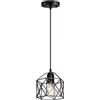 Restokki Illuminazione Rustica Lampada a Sospensione Industriale a Sospensione Vintage - Lampadario a Lampadario Retrò con Soffitto Moderno in Metallo Nero Per Cucina, Camera da Letto, Ristorante, Caffetteria