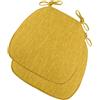 VEAI Cuscini per Sedie da Cucina con Cinghie Set 2/4/6 Cuscini di Seduta, Confortevole Cuscini Sedie Cucina Trapezio 43 * 41 * 35cm Cucina Lavabili Antiscivolo(Color:A6,Size:2pcs)
