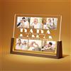 LUCKOR Cornice Festa del Papà Personalizzato - Idee Regalo Papà Compleanno - Regali Festa del Papà Personalizzati - Portafoto Festa del Papà - Regalo Papa Natale - Regali Festa del Papà Originali