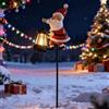 Generico Natale Babbo Solare Lucis A Bollitore, Babbi Natale Solare Lucis Esterno, Vintage Babbo Natales Luce LED Lanterna Decorazioni Natales, Impermeabile Santa Claus L-uci Solaris Esterno Giardino Ornamento