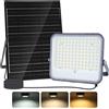 Aigostar- Faro led esterno con grande pannello solare，dimmerabile 3000/4000/6500K，16000mAH，Batteria di grande capacità，IP66，Faretto led da esterno solare con telecomando per esterno e giardino