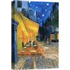 canvashop Quadri Moderni Cm 100X70 Van Gogh Cafè La Nuit Quadro Su Tela Canvas Stampe Da Parete Arredo Casa Soggiorno Arte Riproduzione Dipinti Famosi