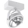 LEDKIA LIGHTING LEDKIA Faretto LED 15W CREE da Superficie Orientabile AR111 Regolabile Bian | 800 lm Flusso Luminoso | Alluminio e PC Resistente | Rotazione 350º, Bianco Caldo 2700K