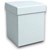 Aurora Store 20 Scatole in Cartone con Coperchio Bianco Pieghevole Fai da Te 12x12x16 cm bomboniera Matrimonio Battesimo Comunione Regalo Muffin Porta Confetti