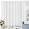 TENDEEVOLUTION Tenda a Strisce Verticali con Bande in Tessuto Shantung da 127 MM, Tenda da Ufficio per Interni con Bande Verticali e Staffe a Soffitto, Misure e Colori Personalizzabili