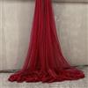 Anevous Tessuto in tulle per cucito, 3 m x 150 cm, in morbido tulle, al metro, tessuto decorativo per decorare, in tulle, per matrimoni, tende, abito in tulle, decorazione per cerimonie, colore rosso