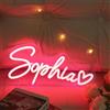 Lam Hub Fong Neon Personalizzate Insegna Luminosa Led Scritte Personalizzata Neon per Feste Compleanni Matrimoni Negozi Bar (#rosa)