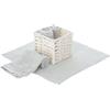 Casatessile Lavette Bagno con Cestino in Tessuto Set 4 pz. Simply Asciugamani Piccoli Ospiti, Lavette Neonato - Grigio Chiaro