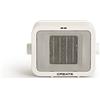 CREATE/WARM BOX/Stufa in ceramica bianco sporco/Riscaldatore portatile, termostato regolabile, 2 modalità di potenza, riscaldatore ad aria calda PTC, protezione da surriscaldamento, 1500W
