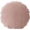 SWJ-swjssb Copri Cuscini 45x45 Divano Rotondo Federe Copricuscino 50x50 con Cerniera,Federe Tondo Moderne per Camera da Letto Divano Decorativo Ciniglia Elegante Lavabile(Pink,50 cm (1pc))