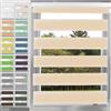 YANHONG Tenda a Rullo Doppia Giorno e Notte, 35 x 240 cm Risparmio energetico, Poliestere, Tende Avvolgibili Montaggio con e senza Fori, per Finestra o Porta, Beige