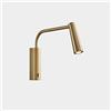 LEDS·C4 Leds C4 Gamma Extend Lampada da lettura a LED Braccio regolabile Oro opaco IP20 2.1W 2700K