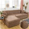 OKJK Copridivano Angolare Stampato Per Soggiorno Chaise Longue Elasticizzato Con Penisola Per Divano In Pelle Lavabile In Lavatrice Color 23 Large 190-230cm 1PC