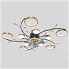TANYTAO-SHOP Lampada da Soffitto Ventilatore a soffitto con luci e telecomando, dimmerabile 3 colori 3 velocità, ventilatore a basso profilo a flusso semi. Per Camera da Letto, Bagno, Cucina, Corridoio
