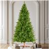 tectake® Albero di Natale Artificiale, Albero di Natale Realistico con Aghi in PVC, Albero Natale con Supporto in Legno, Ideale per Decorazioni Casa Moderna - Verde, 220 cm / 907 punte