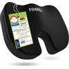 feela.® Cuscino per sedile ortopedico [3 gradi di durezza] - Cuscino da seduta ergonomico per sedia da ufficio, ecc. - Riduce il dolore, migliora il comfort di seduta e allevia il coccige (Morbido)