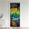 Loussiesd Tende per Finestre Arcobaleno per Ragazze, Ragazzi, Bambini, Uomini, Donne - L'Amore è Amore, Tenda per Porta dell'Armadio, Camera da Letto e Soggiorno - Tema Orgoglio, Multicolore
