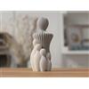 Generico Moderna Scultura Decorativa Famiglia in PLA, Statuette Minimaliste, Arte Contemporanea per Casa, Decorazione 3D Stampata, Regalo Personalizzabile (Genitore con 4 figli)