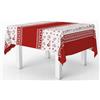HOME ZEN HOUSEHOLD LINEN BELLISSIMA TOVAGLIA COPRITAVOLO NO STIRO ANTIPIEGA STAMPA MODERNA ART CHERRY (CUORICINI, 140X180 CM)